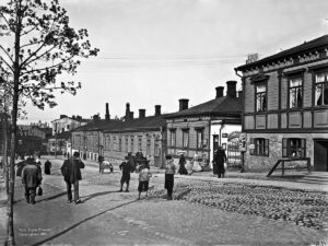 Katunäkymä kurjien Kappelista.